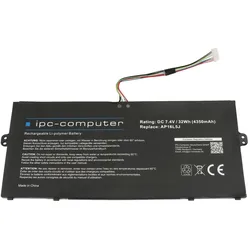 IPC AP16L5J (2 Zellen, 4350 mAh), Notebook Akku