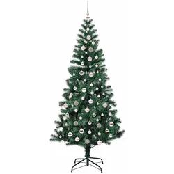 vidaXL, Weihnachtsbaum, Nova (mit LEDs &pinken Kugeln) (240 cm)