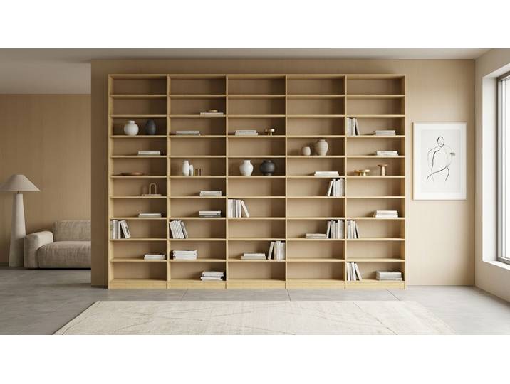 LA bibliothèque pour votre collection de livres - Étagère à livres sur mesure Pin Naturel huilé