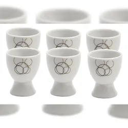 6er Set Eierbecher Look 4,8cm
