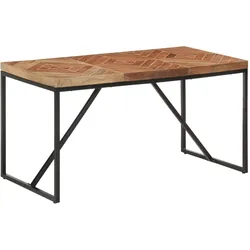 vidaXL Esstisch 140x70x76 cm Massivholz Akazie und Mango