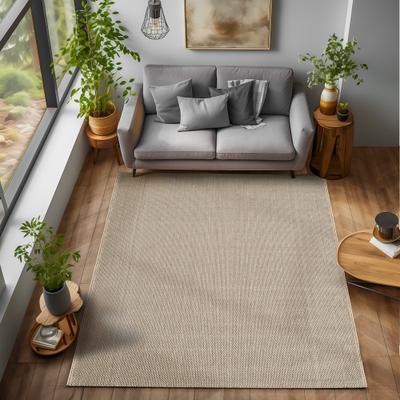 Teppich AYYILDIZ TEPPICHE "LOOM 4300 , auch als Läufer und in Rund", beige, B:120cm H:7mm L:170cm, Polypropylen, Teppiche, Teppich, Kurzflor, grobe Schlingen Struktur, pflegeleicht, strapazierfähig