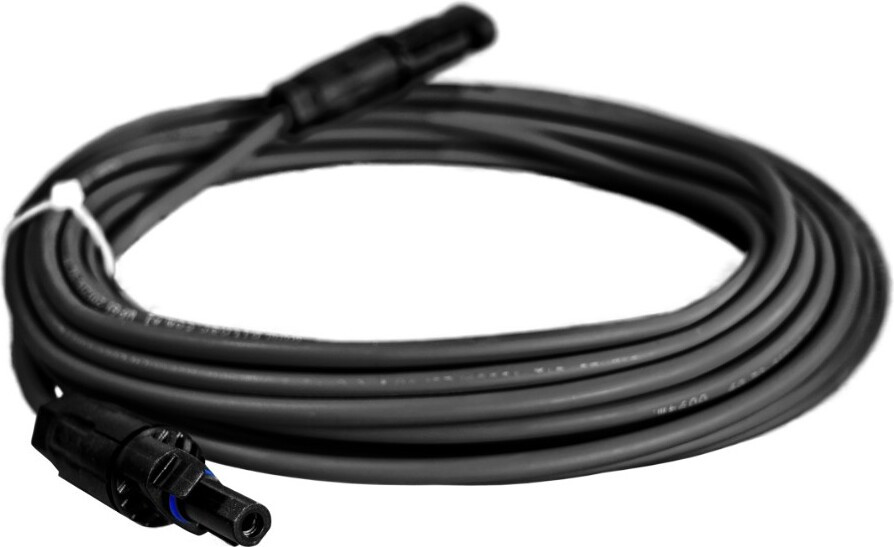 Doktorvolt Zonnepaneelkabel 8 meter, 4mm², met MC4-connectoren, zwart