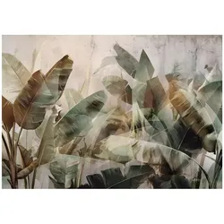 FOTOTAPETE Blätter Dschungel Grün 250x175 cm