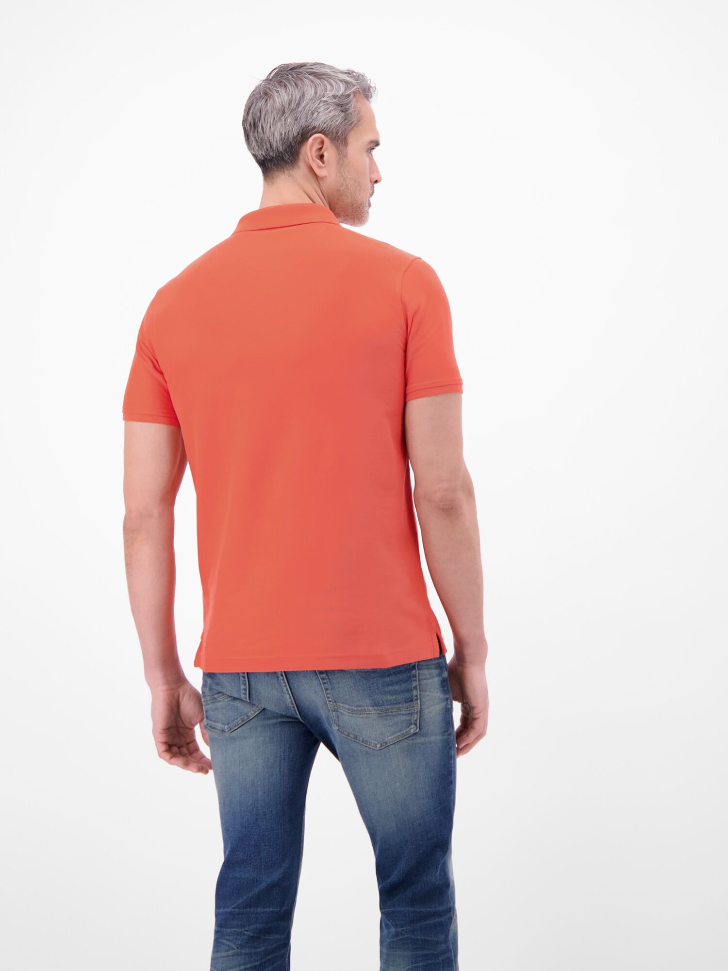 Poloshirt LERROS "Poloshirt Herren COOL & DRY atmungsaktiv Piqué", Herren, Gr. 3XL, orange (vivid rot), 60% Baumwolle, 40% Polyester, ohne Ausschnitt, Shirts Poloshirt, Trocknet schnell, angenehm kühl, pflegeleicht, kurzarm, einfarbig vivid rot 3XL