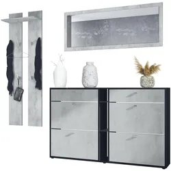 GARDEROBE Orlando Beton Oxid Optik