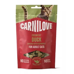Carnilove Cat Snack 10 x 50g Katzensnack Ente & Himbeere 10 x 50g