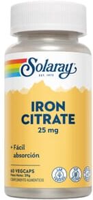 Solaray FERRO 60 Cápsulas vegetais