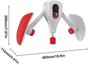 Uplifted Goods Adjustable Pelvic Floor Muscle Trainer With Built In Counter For Home Kegel Exercise white