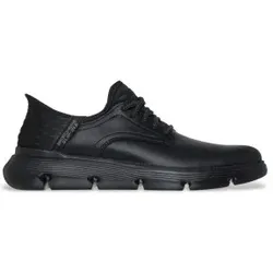 Skechers für Herren. 205046 Garza Gervin Slip-ins Lederpantoffeln Gervin schwarz (46), Wohnung, Schnürsenkel, Lässig