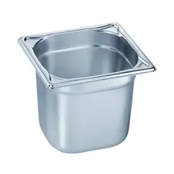 B.Pro Edelstahl GN 1/6 Behälter 176x162 mm Tiefe wählbar: 65mm