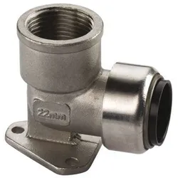 Edelstahl Steckfitting Tectite Wandscheibe 18 mm - 1/2" DVGW