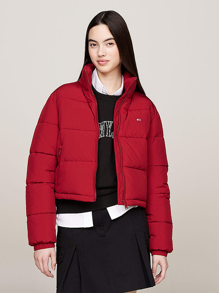 TOMMY JEANS Winterjacke in Rot - M