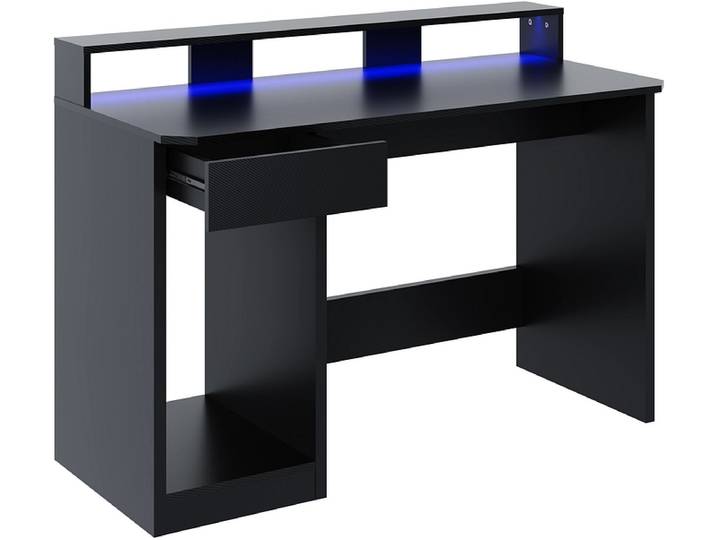 Gaming Schreibtisch ROCKET 55x120x87cm schwarz