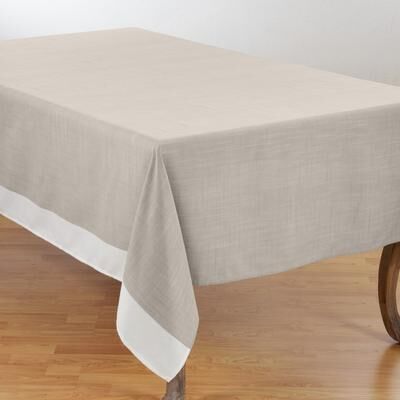 Saro Lifestyle Poly Tablecloth With Banded Border