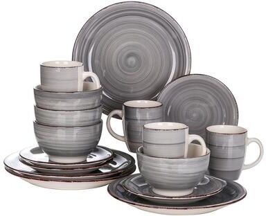 vancasso Bella Dinnerware Set 16 Pieces Handpainted Ceramic - 8' x 10'