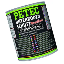 PETEC 73100 Unterbodenschutz Bitumen Schwarz Pinseldose 1000ml Langzeitschutz