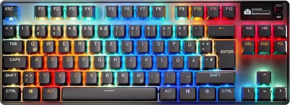 SteelSeries Apex Pro TKL Wireless Gen 3 draadloos toetsenbord, zwart, Duitse toetsenindeling, SteelSeries OmniPoint 3.0