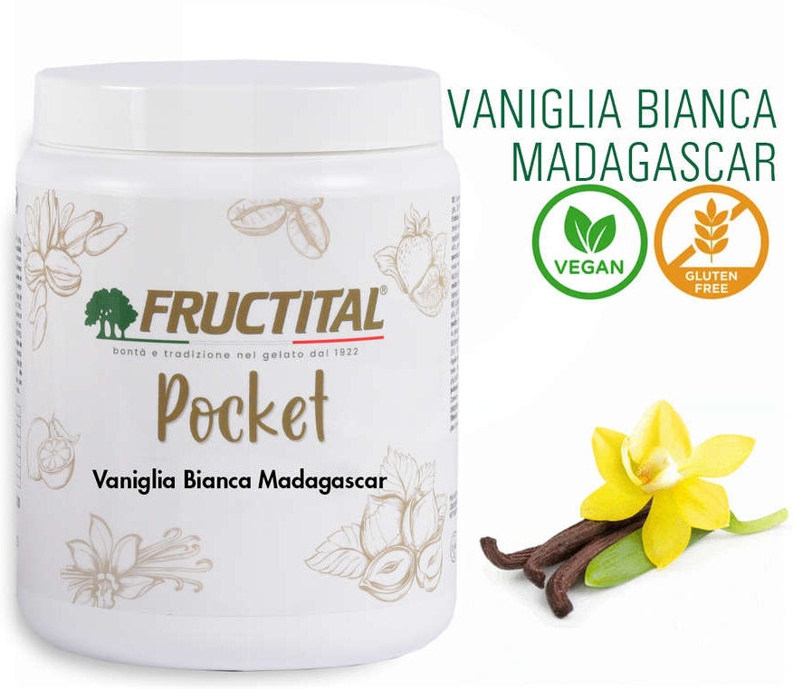 Fructital Pasta aromatizzante Vaniglia Bianca Madagascar (1,1 Kg)