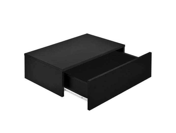 2 tables de nuit chevet étagères murales pour chambre à coucher avec 2 tiroirs 46