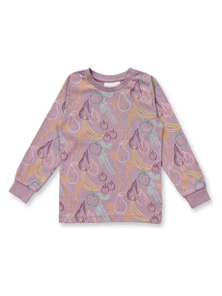 Sense Organics Pyjama "Long John" in Mauve/ Bunt - 98