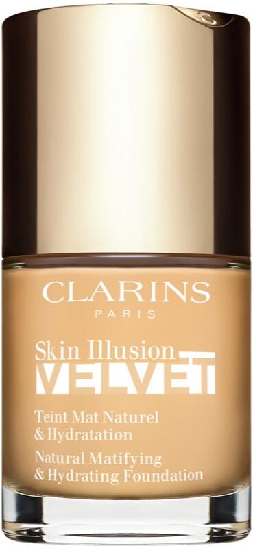 Clarins Skin Illusion Velvet fond de teint liquide fini mat effet nourrissant teinte 101W 30 ml