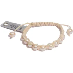 Perlenarmband ADELIA ́S "Damen Perlenschmuck Süsswasser Perlen Armband", weiß, Armbänder, Damen, Perlenarmband, Damen Perlenschmuck