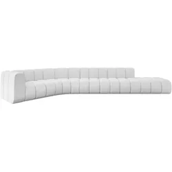 ECKSOFA modulares Sofa Tilmo-L2 - 490x194x70 cm Weiß