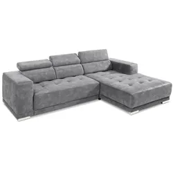 SOMETA Ecksofa Cocoon Stoff Mittelgrau