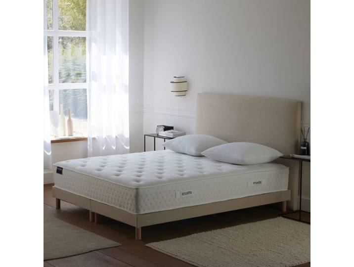 Matelas hybride mousse h26 sommier lattes flexibles 2x90x200