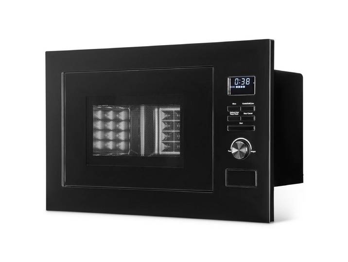 BOMANN Einbau-Mikrowelle MWG 3001 H EB schwarz, Einbaumikrowelle mit Grill und Heißluft, 60cm