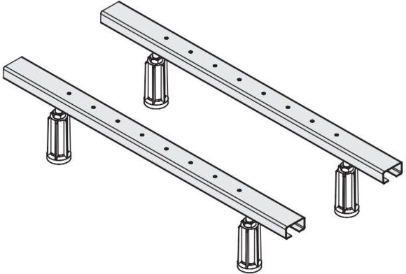 VitrA Bade-/Duschwannenfuß-Set G000300095 für T4