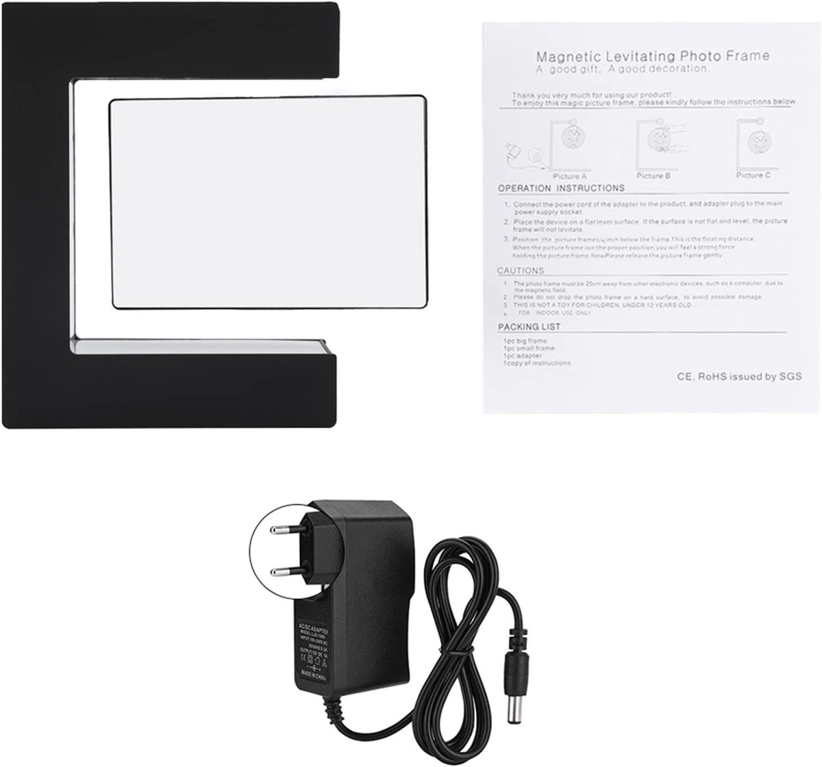 Dailygoods LED Magnetische Levitatie Fotolijst voor Decoratie
