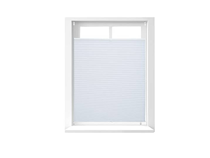 Relaxdays Store vénitien sans perçage volet fenêtre blanc laisse passer la lumière\, 90 x 130 cm\, blanc