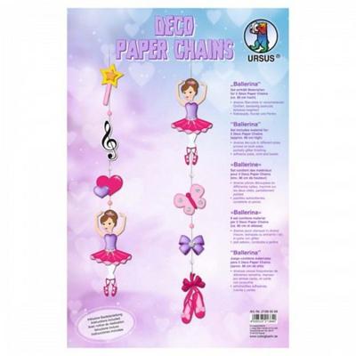 URSUS Kinder-Bastelsets Deco Paper Chains, Ballerina