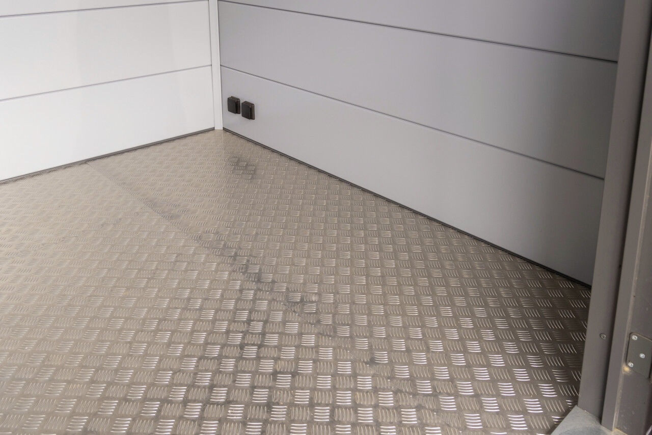 Telluria Fußboden Duo 3336+ für Gerätehaus aluminium