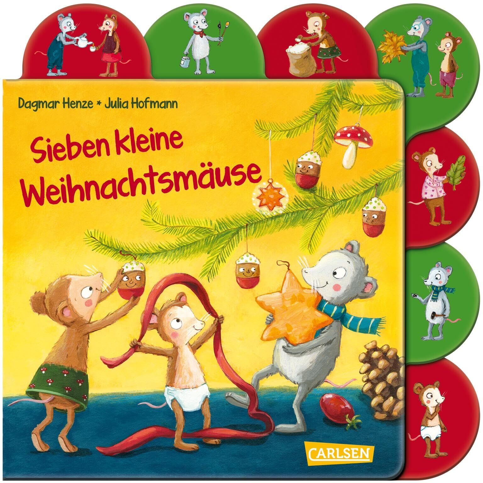 Julia Hofmann - Sieben kleine Weihnachtsmäuse: Pappbilderbuch ab 2 Jahren mit stabilen Registerseiten, Adventsgeschichte und Bastelideen zum Mitmachen - Preis vom 17.10.2026 19:25:27 h