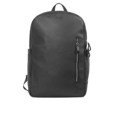 Laptoprucksack MARGELISCH "IGOS-1", Damen, Gr. B/H/T: 28cm x 40cm x 13cm, onesize, schwarz, Leder, Rucksäcke Laptoprucksack, aus LWG zertifiziertem Leder