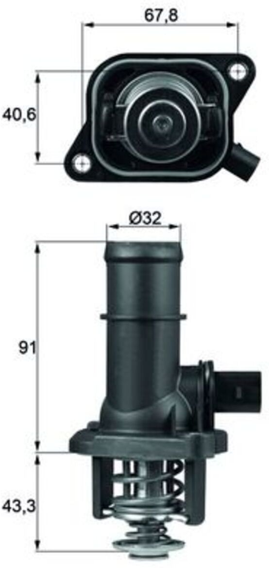 Thermostat, Kühlmittel MAHLE TI 16 105