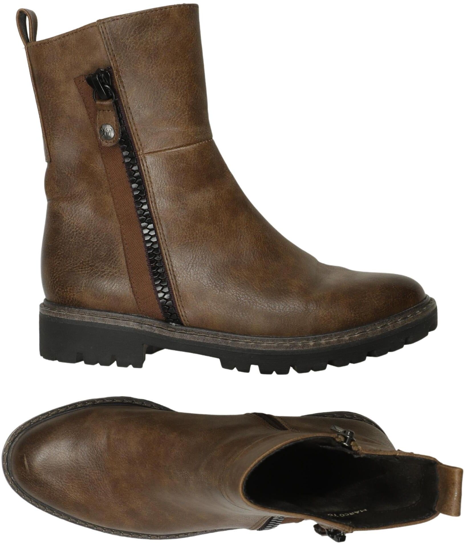 Marco Tozzi Damen Stiefel, Braun, Gr. EU 36, Kunstleder - Second Hand