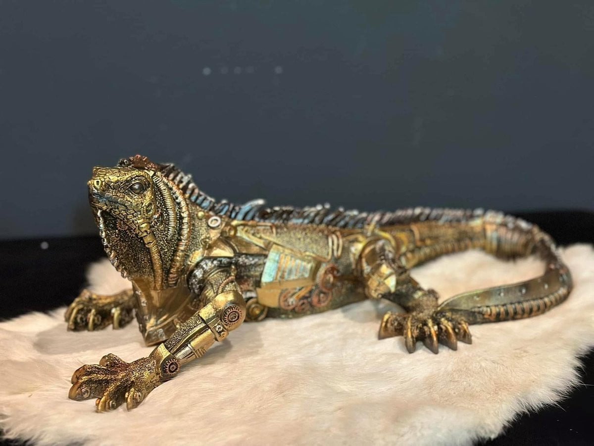 Goodyz Steampunk Collectie Reptielen Hagedis Salemander 40 cm