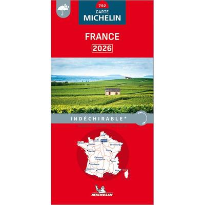Michelin Frankreich 2026 (widerstandsfähig), Karte von Collectif Michelin, Michelin, 978-2-06-726945-3