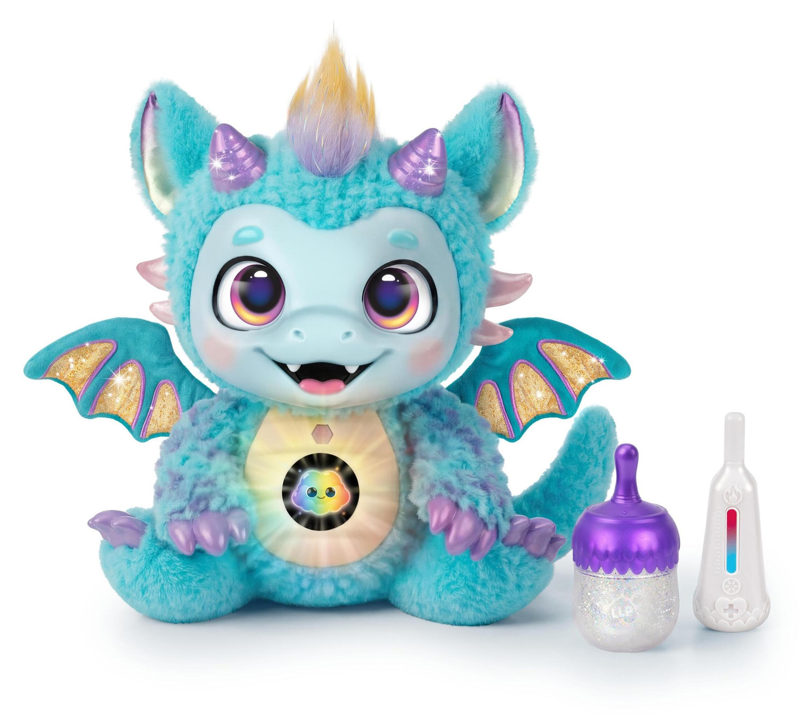 Moose Toys Little Live Pets Mijn Magische Draak Skye - Interactief Drakenknuffel met Geluidseffecten