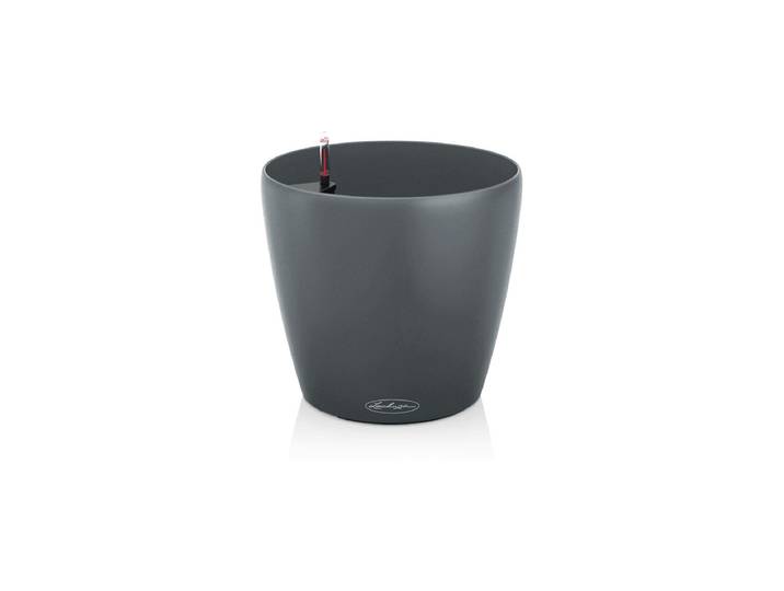 Blumentopf Lechuza CLASSICO Color Eco 18 Komplettset , grau, H:17cm Ø:19cm, Kunststoff, Pflanzgefässe, Blumentopf
