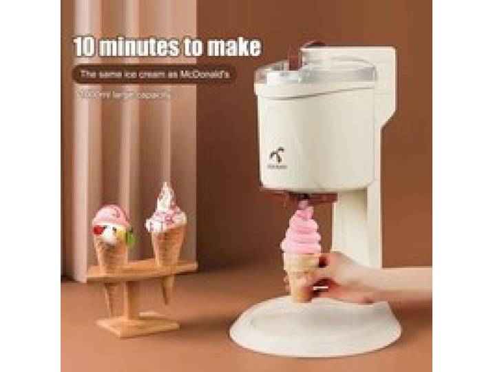Machine à crème glacée - ROLEADER - Modèle automatique - 1000 ml - 20W - Blanc