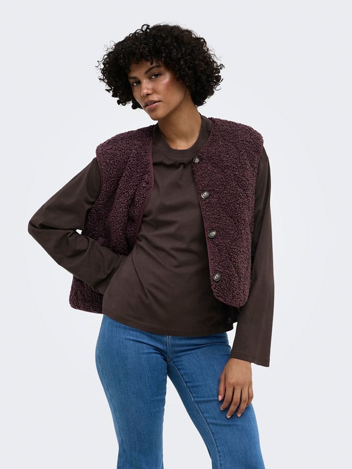 ONLY Longsleeve in Braun - S