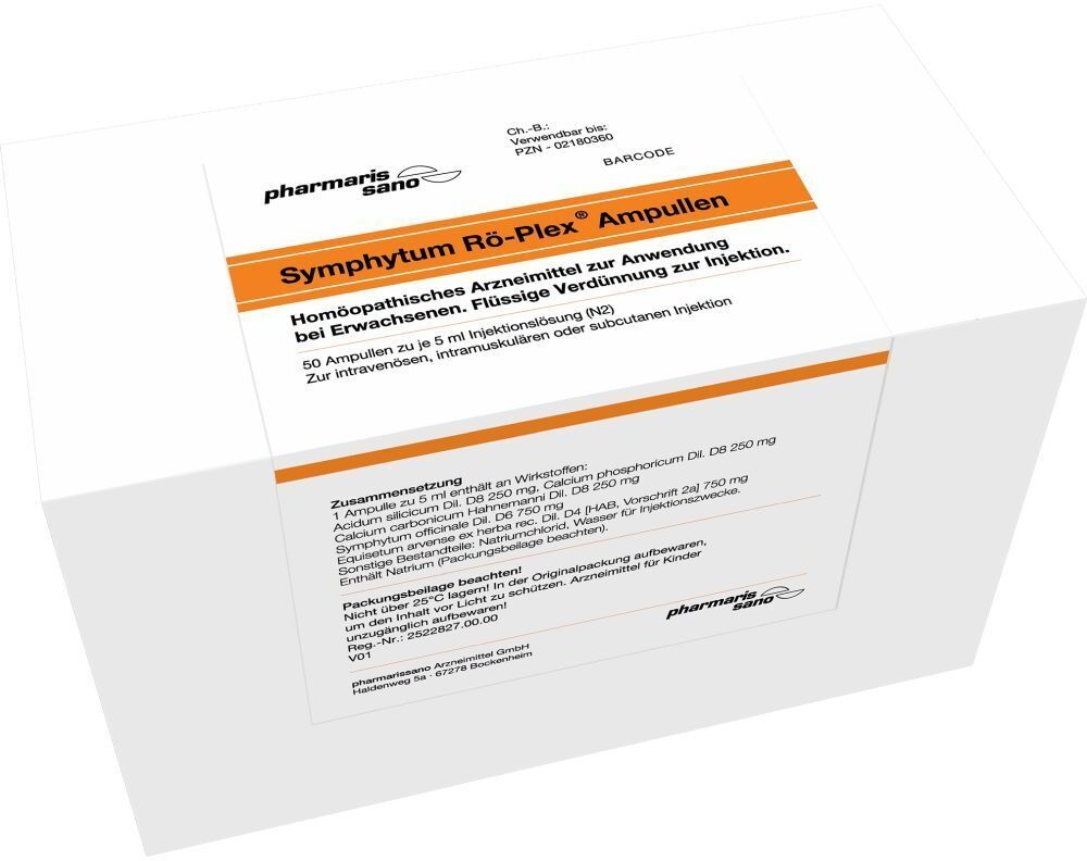 SYMPHYTUM Rö-Plex® Symphytum RÖ Plex Ampullen 50x5 ml