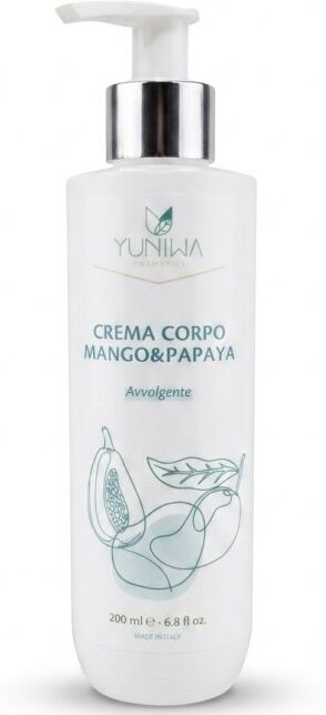 yuniwa cosmetics Crema Corpo Mango e Papaya