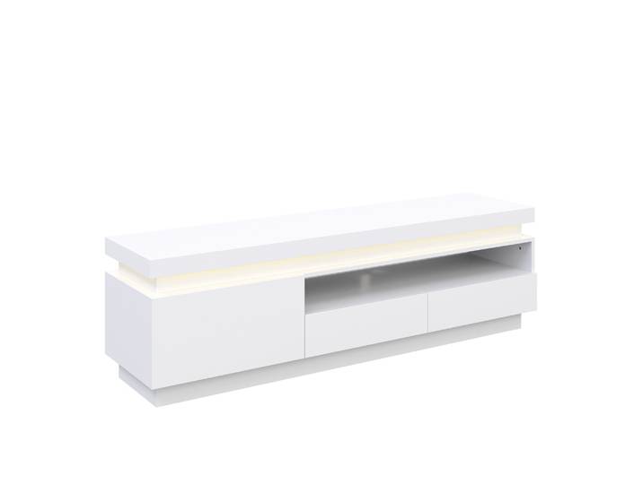 TV Möbel LED CELIO weiss