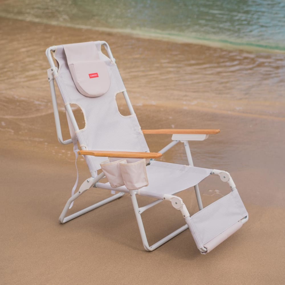 Flamingueo Chaise Longue Pliante Polyester Beige Beige 83x97x67cm
